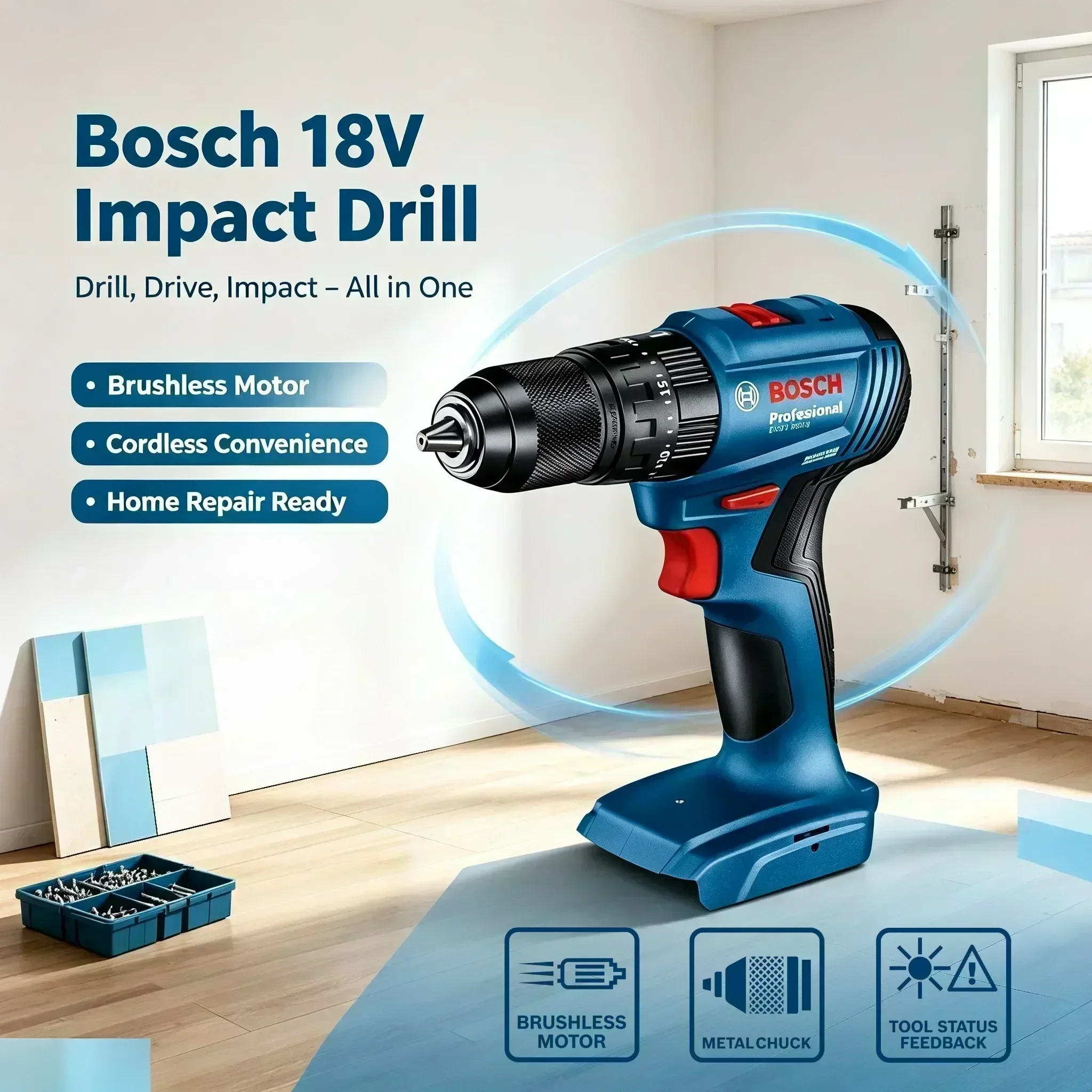 Bosch GSB 185-LI 18V Brushless - Brushless Cordless Electric Drill 18V 评论和价格