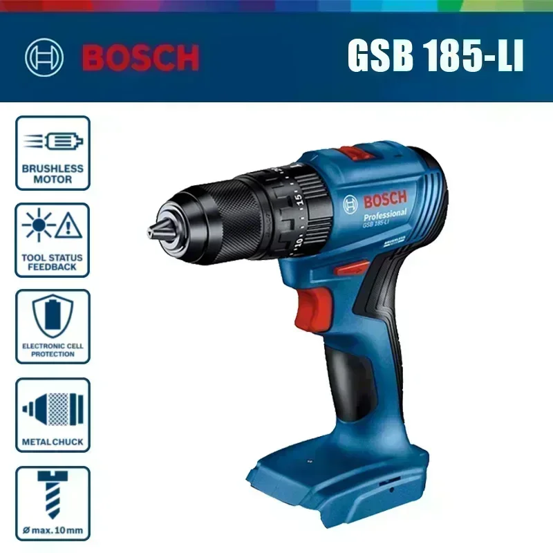 Bosch GSB 185-LI 18V Brushless - Brushless Cordless Electric Drill 18V 评论和价格