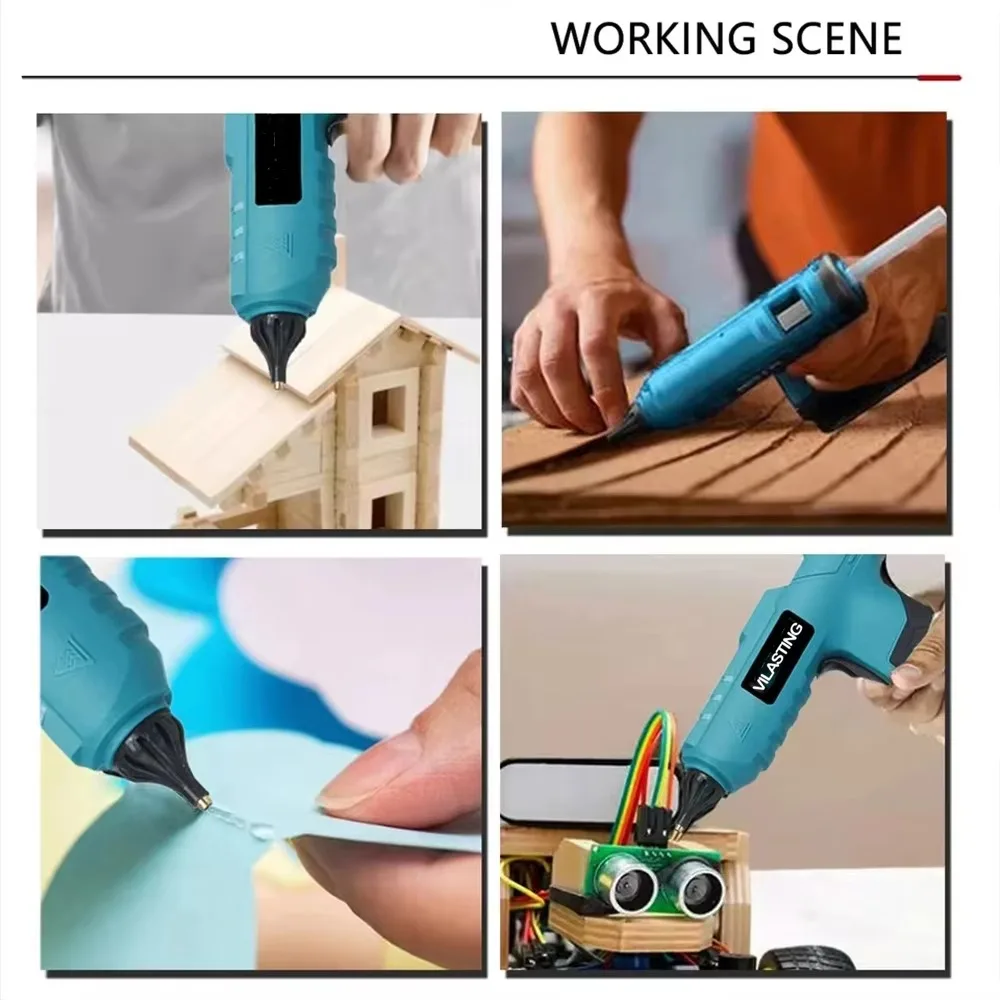 100W Cordless Hot Melt Glue Gu - Hot Melt Glue Gun Cordless 评论和价格