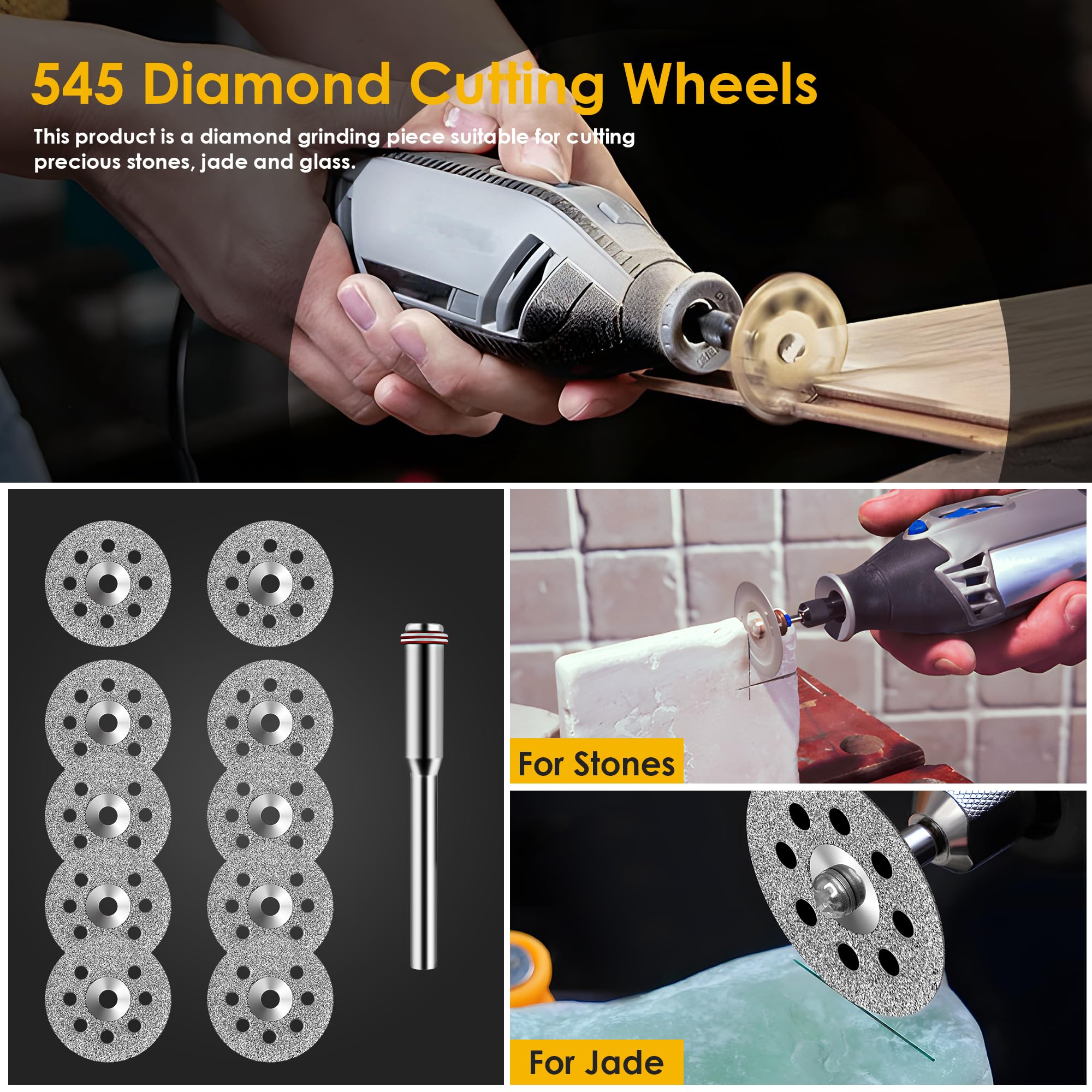 44PCS Circular Saw Blade Set f - Cordless Rotary Tool Kit Accessories 评论和价格