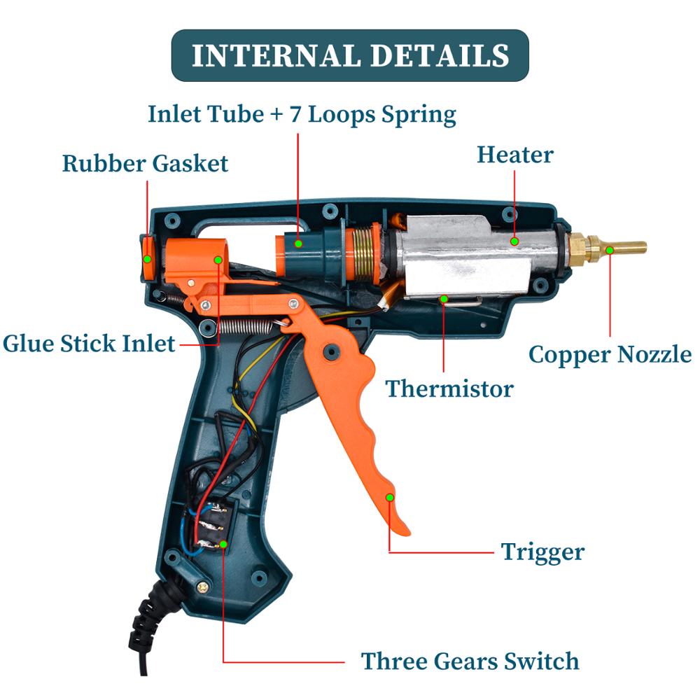 Hot Melt Glue Gun Single， Pack - Hot Melt Glue Gun Cordless 评论和价格